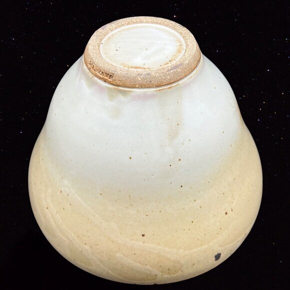 Vintage Hand Thrown Clay Art Pottery Signed Bowl Dish Glazed 5”T 7”W - Picture 6 of 11